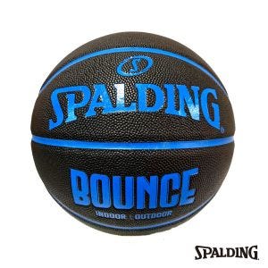 SPALDING Bounce 黑藍 PU 合成皮 籃球 7號