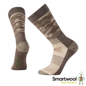 Smartwool 狩獵中級減震迷彩長筒襪 棕色