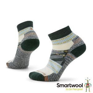 Smartwool 女機能戶外全輕量減震印花低筒襪 深鼠尾草綠