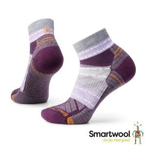 Smartwool 女機能戶外全輕量減震印花低筒襪 紫色