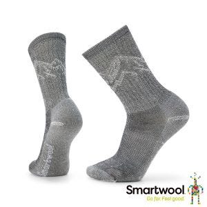 Smartwool 全輕量減震徒步印花中長襪 黑色