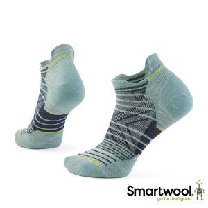 Smartwool 女 機能 跑步 超輕減震 印花 踝襪 冰霜綠