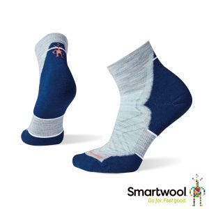 Smartwool 女機能跑步局部輕量減震低筒襪 淺灰