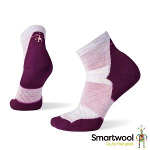Smartwool 女機能跑步局部輕量減震低筒襪 淺霧紫