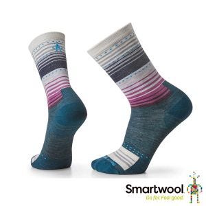 Smartwool 日著中長襪-縫合條紋 暮光藍