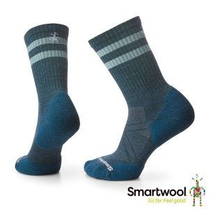 Smartwool 局部輕量減震條紋運動中長襪 暮光藍