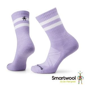 Smartwool 局部輕量減震條紋運動中長襪 紫色