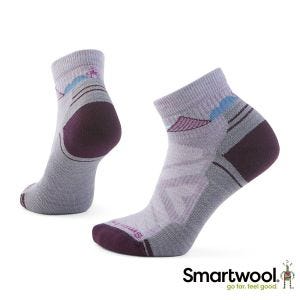 Smartwool 女 機能 戶外 全輕量減震 低筒襪-峽谷印花 淺霧紫