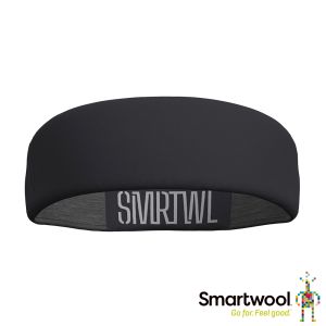 Smartwool 美麗諾羊毛運動型伸縮頭帶 黑色