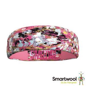 Smartwool 美麗諾羊毛運動型伸縮頭帶 紅心粉石紋