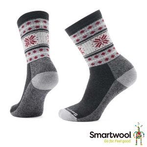 Smartwool 日著 中長襪-雪花 炭黑色