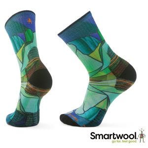 Smartwool 機能 戶外 局部輕量減震 中長襪-山鏡 海洋藍