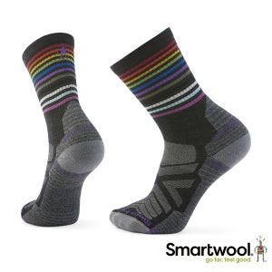 Smartwool 男 機能 戶外 全輕量減震 中長襪-Pride 炭黑色