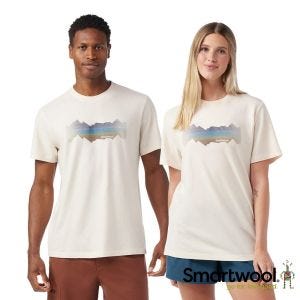 Smartwool 中性款塗鴉短Tee/地平線 杏色