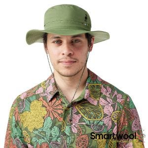 Smartwool Liner登山 防曬 圓盤帽 蕨綠