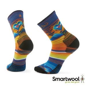 Smartwool 機能 戶外 局部輕量減震 中長襪-OpenHearts 彩色 藝術家聯名款