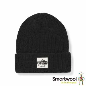Smartwool Logo 毛帽 黑色