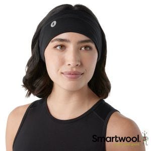 Smartwool 美麗諾羊毛 運動型 超輕 頭帶 黑色