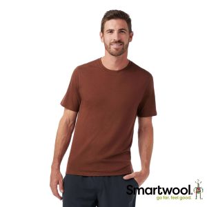Smartwool 男 All-season 美麗諾羊毛 短袖 T-shirt 沙棕