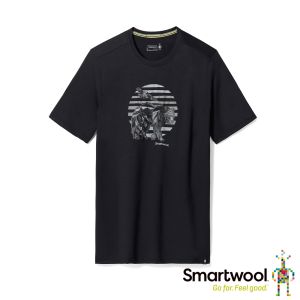 Smartwool 塗鴉短Tee/物種遷徙 黑色