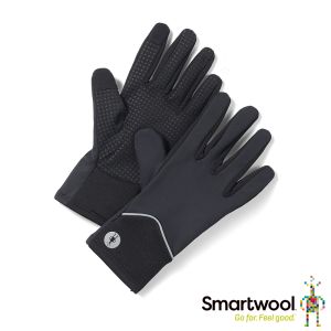 Smartwool 美麗諾羊毛運動型刷毛防風手套 黑色
