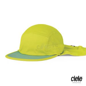 Ciele GOCapPYN-Comp-Onehundred 可拆式護頸 運動帽 螢光黃