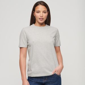 SUPERDRY 女裝 短袖T恤 素T Essential Logo Emb 冰川灰