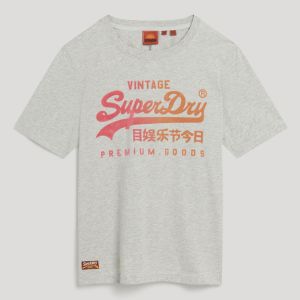 SUPERDRY 女裝 短袖T恤 Tonal VL Graphic Relaxed 冰川灰