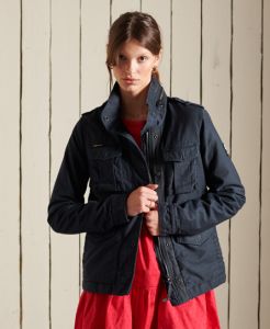 SUPERDRY 女裝 長袖外套 ROOKIE BORG LINED 海軍藍