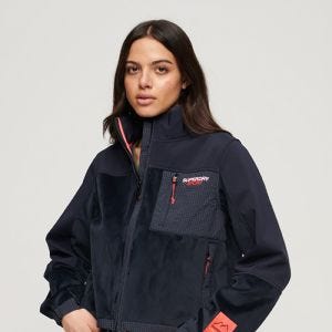 SUPERDRY 女裝 長袖外套 Hybrid Trekker 海軍藍