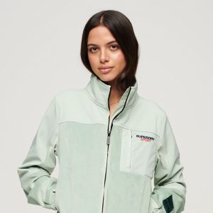 SUPERDRY 女裝 長袖外套 Hybrid Trekker 綠