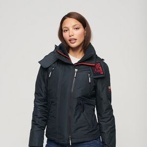 SUPERDRY 女裝 長袖外套 MOUNTAIN WINDCHEATER 藍