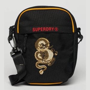 SUPERDRY 隨身多功能小包 CNY Crossbody 黑