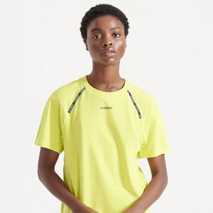 SUPERDRY 女裝 運動短Tee  RUN 黃