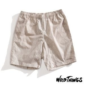 WILD THINGS Easy 快乾短褲-AOP 冰川灰