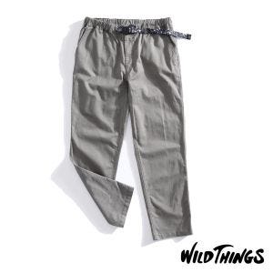 WILD THINGS Pigment Dye Things 彈性長褲 沙色
