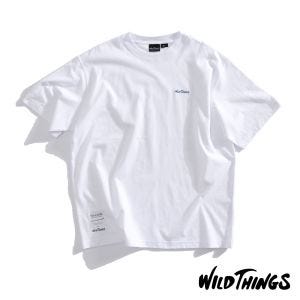 WILD THINGS Golden Monkey 印花短TEE 白
