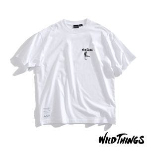 WILD THINGS Golden Monkey 印花 Logo 短TEE 白