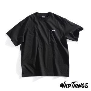 WILD THINGS Camp Pocket 短TEE 黑