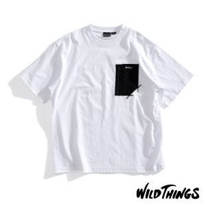 WILD THINGS Camp Pocket 短TEE 白