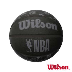 Wilson NBA ALL TEAM 隊徽球 黑 合成皮 籃球 #7