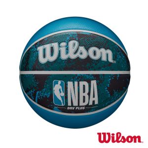 Wilson NBA DRV系列 PLUS VIBE 黑藍 橡膠 籃球  #7