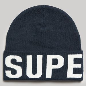 SUPERDRY 毛帽 Code Moutain 深藍底白字