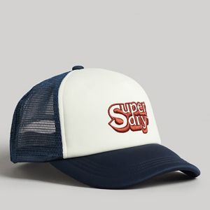 SUPERDRY 棒球帽 Vintage Trucker 白/海軍藍