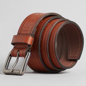SUPERDRY 皮帶 Vintage Branded Belt 咖啡