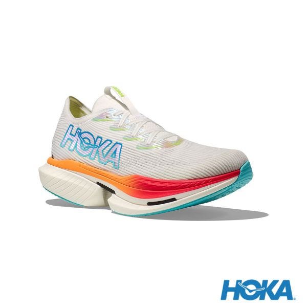 HOKA Cielo X1 路跑鞋霜白色/櫻桃紅