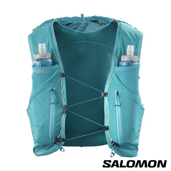 跑步 藍 水袋 背包 Salomon 跑步