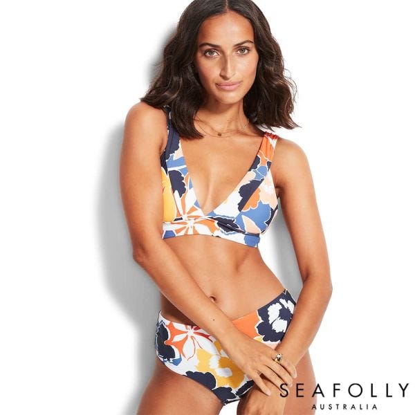 游泳 泳衣 游泳 藍色 seafolly 游泳