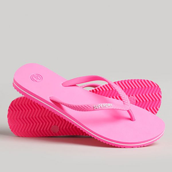 superdry 拖鞋 superdry 粉紅色 橡膠 拖鞋